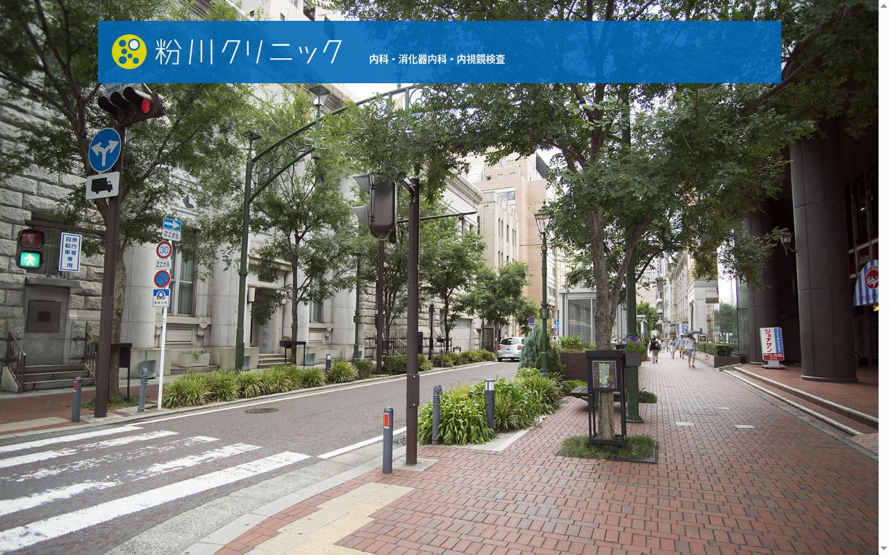 医療法人社団　粉川クリニックの公式サイトのスクリーンショット