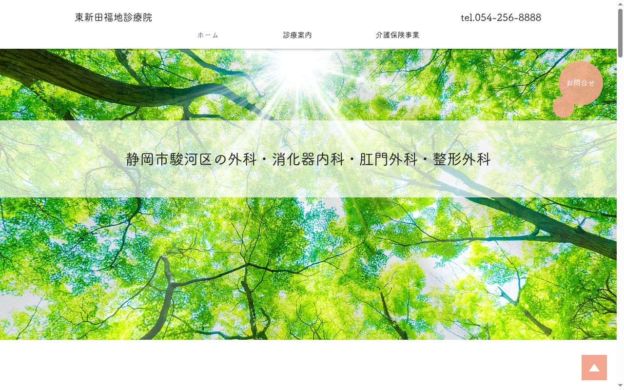 医療法人　福恵会　東新田福地診療院の公式サイトのスクリーンショット